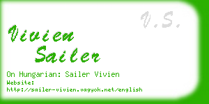 vivien sailer business card